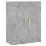 vidaXL Dulap înalt, gri beton, 69,5x34x180, lemn compozit