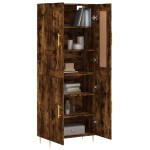 vidaXL Dulap înalt, stejar fumuriu, 69,5x34x180, lemn compozit vidaXL Dulap înalt, stejar fumuriu, 69,5x34x180, lemn compozit