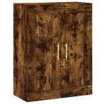 vidaXL Dulap înalt, stejar fumuriu, 69,5x34x180, lemn compozit vidaXL Dulap înalt, stejar fumuriu, 69,5x34x180, lemn compozit