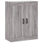 vidaXL Dulap înalt, gri sonoma, 69,5x34x180 cm, lemn compozit