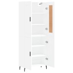 vidaXL Dulap înalt, alb, 69,5x34x180 cm, lemn compozit