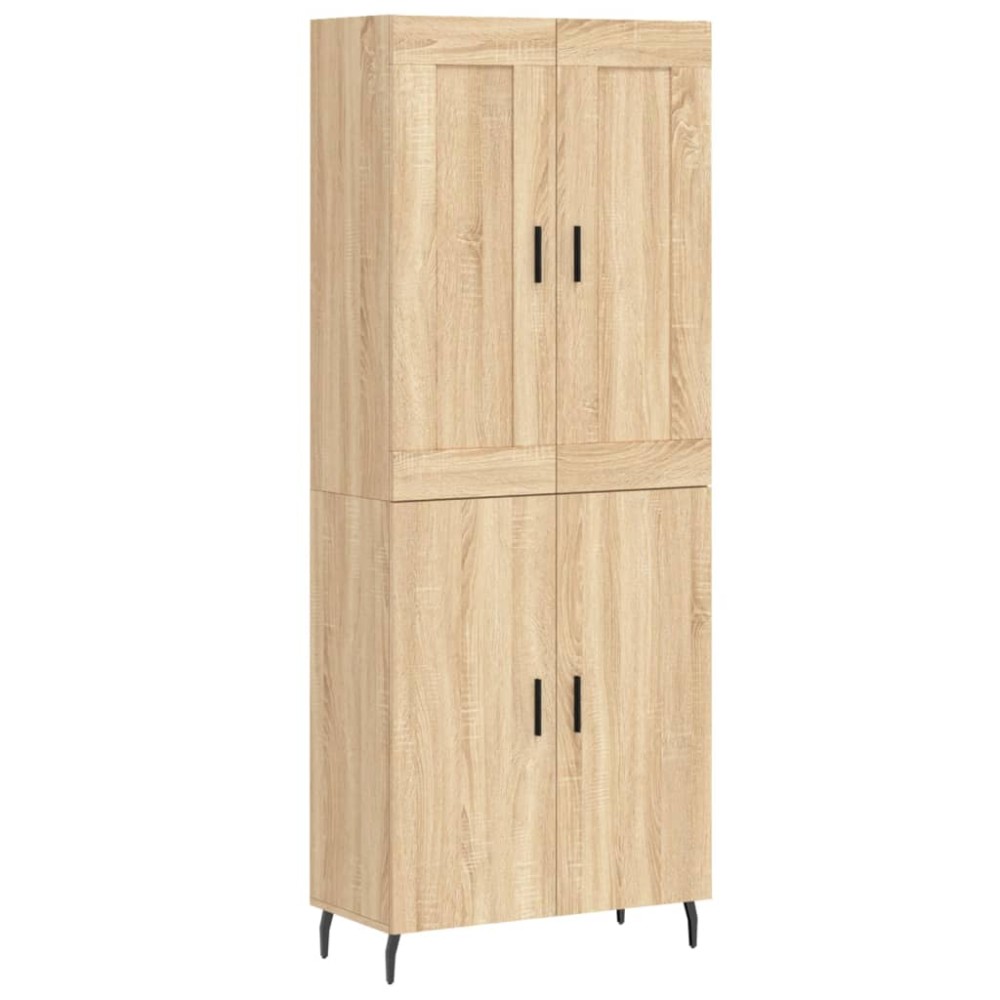 vidaXL Dulap înalt, stejar sonoma, 69,5x34x180 cm, lemn compozit
