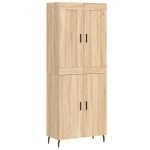 vidaXL Dulap înalt, stejar sonoma, 69,5x34x180 cm, lemn compozit vidaXL Dulap înalt, stejar sonoma, 69,5x34x180 cm, lemn compozit