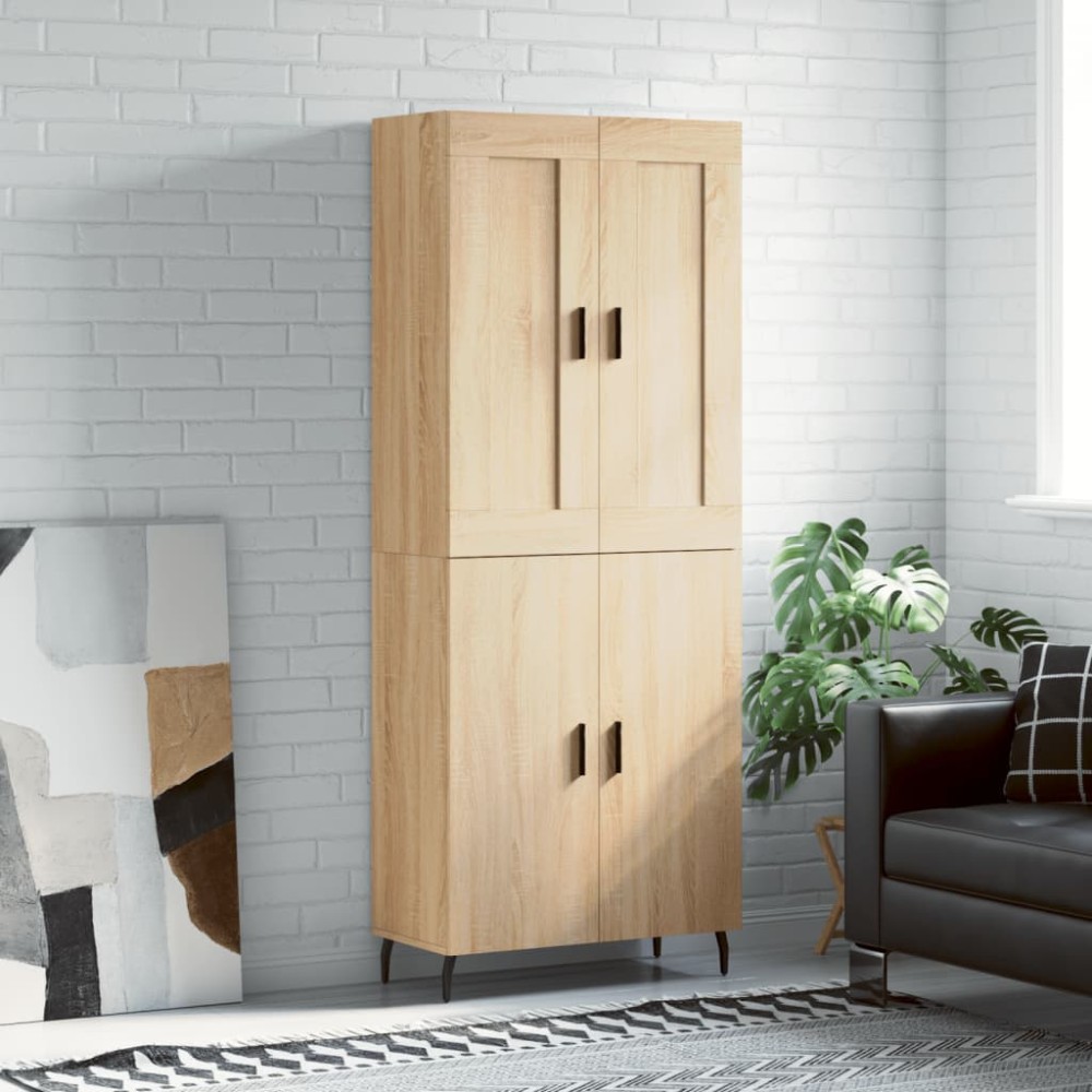 vidaXL Dulap înalt, stejar sonoma, 69,5x34x180 cm, lemn compozit