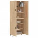 vidaXL Dulap înalt, stejar sonoma, 69,5x34x180 cm, lemn compozit vidaXL Dulap înalt, stejar sonoma, 69,5x34x180 cm, lemn compozit
