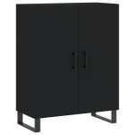 vidaXL Dulap înalt, negru, 69,5x34x180 cm, lemn compozit