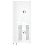 vidaXL Dulap înalt, alb, 69,5x34x180 cm, lemn compozit