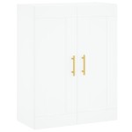 vidaXL Dulap înalt, alb, 69,5x34x180 cm, lemn compozit vidaXL Dulap înalt, alb, 69,5x34x180 cm, lemn compozit