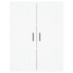 vidaXL Dulap înalt, alb, 69,5x34x180 cm, lemn compozit