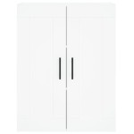 vidaXL Dulap înalt, alb, 69,5x34x180 cm, lemn compozit