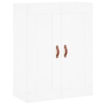 vidaXL Dulap înalt, alb, 69,5x34x180 cm, lemn compozit vidaXL Dulap înalt, alb, 69,5x34x180 cm, lemn compozit