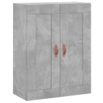 vidaXL Dulap înalt, gri beton, 69,5x34x180, lemn compozit