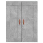 vidaXL Dulap înalt, gri beton, 69,5x34x180, lemn compozit