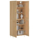 vidaXL Dulap înalt, stejar sonoma, 69,5x34x180 cm, lemn compozit