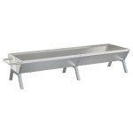 vidaXL Tavă pentru grătar, argintiu, 158x42x31 cm, oțel inoxidabil vidaXL Tavă pentru grătar, argintiu, 158x42x31 cm, oțel inoxidabil