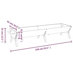 vidaXL Tavă pentru grătar, argintiu, 158x42x31 cm, oțel inoxidabil vidaXL Tavă pentru grătar, argintiu, 158x42x31 cm, oțel inoxidabil