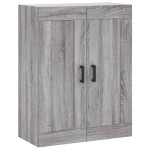 vidaXL Dulap înalt, gri sonoma, 69,5x34x180 cm, lemn compozit
