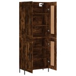 vidaXL Dulap înalt, stejar fumuriu, 69,5x34x180, lemn compozit vidaXL Dulap înalt, stejar fumuriu, 69,5x34x180, lemn compozit
