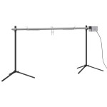 vidaXL Grill automat cu motor, 150x46,5x82,5 cm, oțel inoxidabil vidaXL Grill automat cu motor, 150x46,5x82,5 cm, oțel inoxidabil
