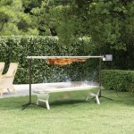 vidaXL Grill automat cu motor, 150x46,5x82,5 cm, oțel inoxidabil vidaXL Grill automat cu motor, 150x46,5x82,5 cm, oțel inoxidabil
