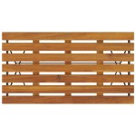 vidaXL Masă bistro pliabilă, 100x54x71 cm, lemn masiv de acacia & oțel vidaXL Masă bistro pliabilă, 100x54x71 cm, lemn masiv de acacia & oțel