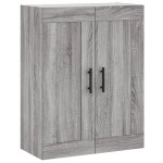 vidaXL Dulap înalt, gri sonoma, 69,5x34x180 cm, lemn compozit