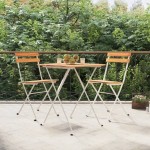 vidaXL Scaune de bistro pliabile, 2 buc., lemn masiv de acacia și oțel vidaXL Scaune de bistro pliabile, 2 buc., lemn masiv de acacia și oțel
