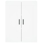 vidaXL Dulap înalt, alb, 69,5x34x180 cm, lemn compozit