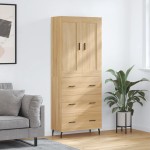 vidaXL Dulap înalt, stejar sonoma, 69,5x34x180 cm, lemn compozit vidaXL Dulap înalt, stejar sonoma, 69,5x34x180 cm, lemn compozit