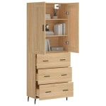 vidaXL Dulap înalt, stejar sonoma, 69,5x34x180 cm, lemn compozit vidaXL Dulap înalt, stejar sonoma, 69,5x34x180 cm, lemn compozit