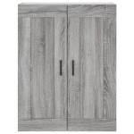 vidaXL Dulap înalt, gri sonoma, 69,5x34x180 cm, lemn compozit