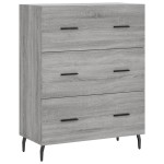 vidaXL Dulap înalt, gri sonoma, 69,5x34x180 cm, lemn compozit