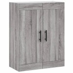 vidaXL Dulap înalt, gri sonoma, 69,5x34x180 cm, lemn compozit