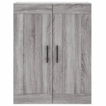 vidaXL Dulap înalt, gri sonoma, 69,5x34x180 cm, lemn compozit