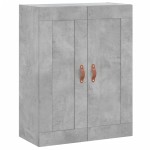 vidaXL Dulap înalt, gri beton, 69,5x34x180, lemn compozit
