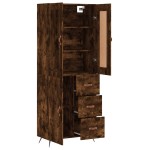 vidaXL Dulap înalt, stejar fumuriu, 69,5x34x180, lemn compozit vidaXL Dulap înalt, stejar fumuriu, 69,5x34x180, lemn compozit