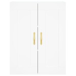 vidaXL Dulap înalt, alb, 69,5x34x180 cm, lemn compozit