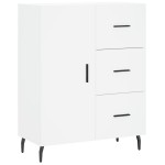 vidaXL Dulap înalt, alb, 69,5x34x180 cm, lemn compozit