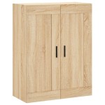 vidaXL Dulap înalt, stejar sonoma, 69,5x34x180 cm, lemn compozit vidaXL Dulap înalt, stejar sonoma, 69,5x34x180 cm, lemn compozit
