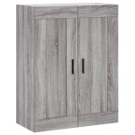 vidaXL Dulap înalt, gri sonoma, 69,5x34x180 cm, lemn compozit