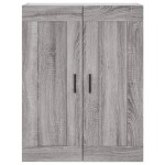 vidaXL Dulap înalt, gri sonoma, 69,5x34x180 cm, lemn compozit
