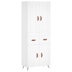 vidaXL Dulap înalt, alb, 69,5x34x180 cm, lemn compozit vidaXL Dulap înalt, alb, 69,5x34x180 cm, lemn compozit