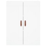 vidaXL Dulap înalt, alb, 69,5x34x180 cm, lemn compozit vidaXL Dulap înalt, alb, 69,5x34x180 cm, lemn compozit