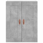 vidaXL Dulap înalt, gri beton, 69,5x34x180, lemn compozit