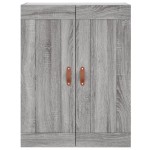 vidaXL Dulap înalt, gri sonoma, 69,5x34x180 cm, lemn compozit