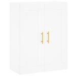 vidaXL Dulap înalt, alb, 69,5x34x180 cm, lemn compozit