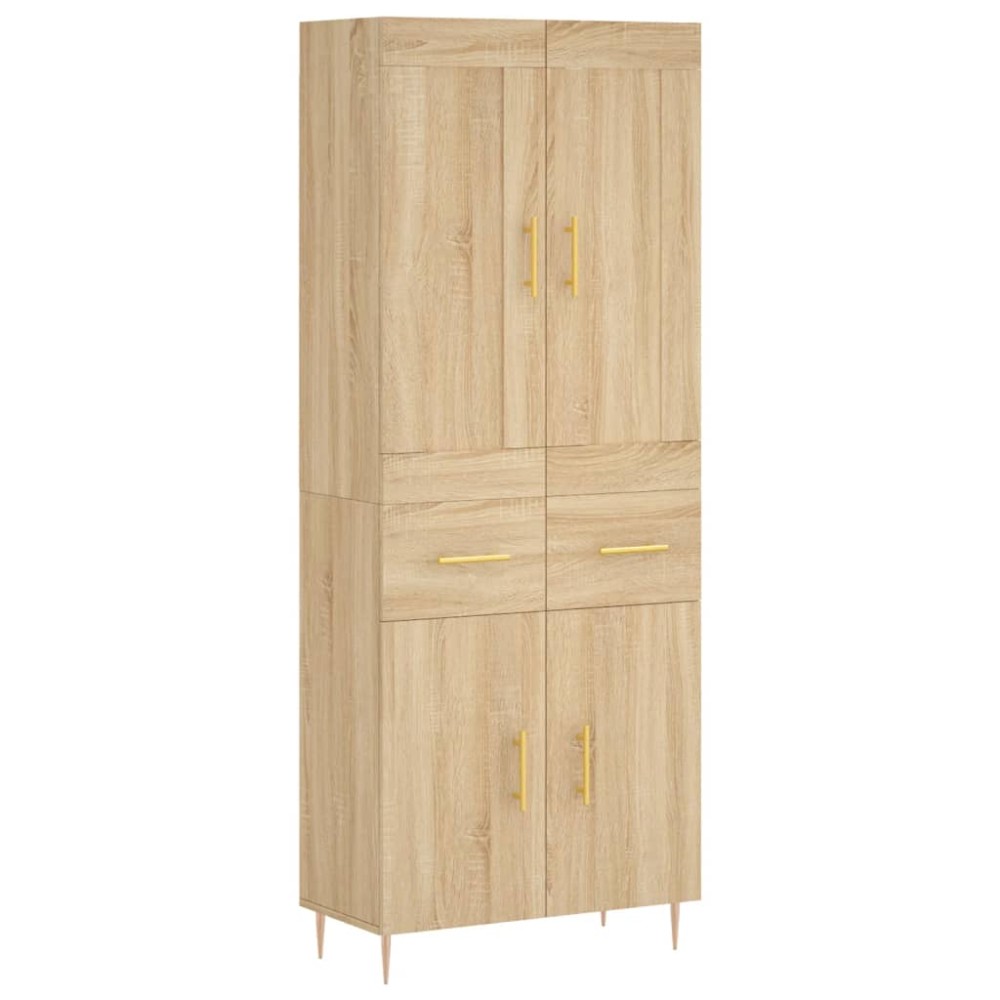 vidaXL Dulap înalt, stejar sonoma, 69,5x34x180 cm, lemn compozit