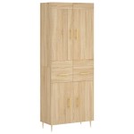 vidaXL Dulap înalt, stejar sonoma, 69,5x34x180 cm, lemn compozit vidaXL Dulap înalt, stejar sonoma, 69,5x34x180 cm, lemn compozit
