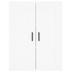 vidaXL Dulap înalt, alb, 69,5x34x180 cm, lemn compozit