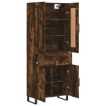 vidaXL Dulap înalt, stejar fumuriu, 69,5x34x180, lemn compozit vidaXL Dulap înalt, stejar fumuriu, 69,5x34x180, lemn compozit